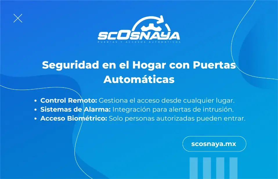 Seguridad en puertas automáticas, elementos